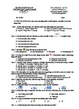 Đề kiểm tra học kì II Tin học lớp 6 - Đề số 2 - Trường THPT Long Thạnh